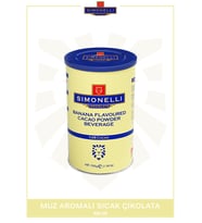 Sıcak Çikolata Muz Aromalı 900 gr Teneke SIMONELLI