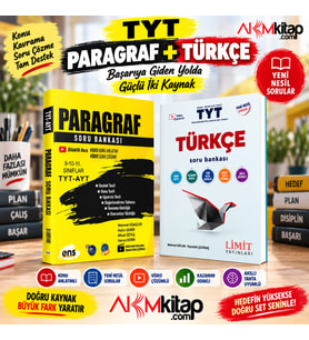 Limit TYT Türkçe ve ENS TYT AYT Paragraf Soru Bankası Seti 2 Kitap