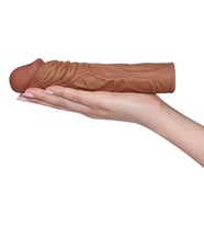 Gerçek Damar Görünümlü Ten Hissi Sağlayan Her Penise Uygun 5 Cm Dolgulu Penis Kılıfı