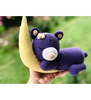 Amigurumi Ayda Uyuyan Ayıcık