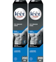 KarokTicaretSell Veet Tüy Dökücü Krem Erkeklere Özel, Hassas Cilt (2 x 200 ml) 1220029
