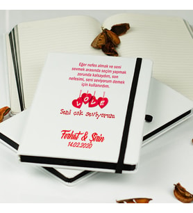 Sevgililer Günü Hediyesi Defter 016