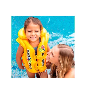 Şişme Can Yeleği Deniz Yeleği Şişme Cankurtaran Yelek Life Vest Yakalı Can Yeleği Emniyet 50x47 cm.