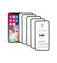 Apple Uyumlu iPhone X İle Ekran Koruyucu Tam Kaplayan 5li Set