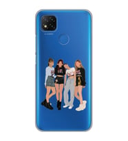 Xiaomi Redmi 9C / 10A Uyumlu Blackpink Tasarımlı Şeffaf Telefon Kılıfı