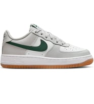 Nike Air Force 1 AF1 GS Leather Unisex Sneaker Green Swoosh Hakiki Deri Günlük Spor Ayakkabı Beyaz Açık Yeşil