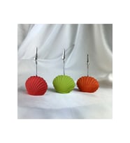 İstiridye 3'lü Not Tutucu Set ( Kırmızı,Yeşil, Turuncu), Fotoğraf Tutucu