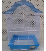 QH 1218A Kuş Kafesi 34,5x28x54,5 Mavi Kanarya Muhabbet Kuşu için