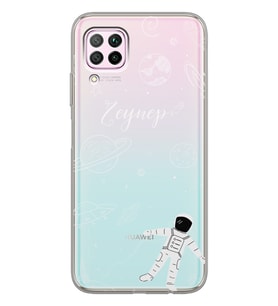 Huawei Uzay Boşluğu Tasarımlı Şeffaf Telefon Kılıfı