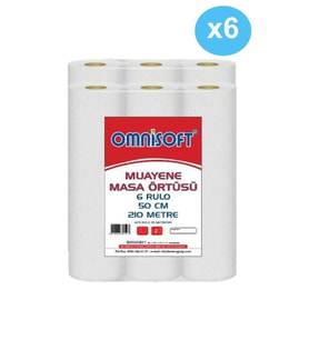 Omnisoft 6 Koli Muayene Masa Sedye Örtüsü Laminesiz 36 Rulo