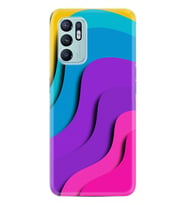 Oppo Reno 6 Kılıf Silikon Desen Özel Seri Renk Cümbüşü 1631