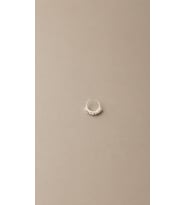925 Ayar Gümüş Taşlı Halka Piercing Küpe Minimal Zirkon Detaylı Şık Tasarım