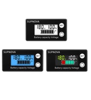 Ayt Pil Kapasite Göstergesi Dc 8v-100v Kurşun Asit Lityum Voltmetre Gerilim Ölçer 12v-24v-48v-72v