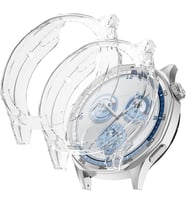 Huawei Watch GT 5 46mm 2li Set Silikon Parlak Renkli Ekran Koruyuculu Kasa Koruy (Renksiz)