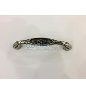 Antik Siyah Gümüş 128 Mm. Kulp