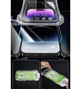 iPhone 15 Pro Max Epro 5D Şeffaf Ekran Koruyucu Cam – Full Kaplama