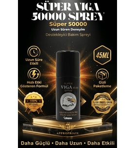 Viga 50000 Geciktirici Sprey - Süper Viga Delay Spray + Hediye