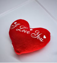 I love You Yazılı Kalp Yastık