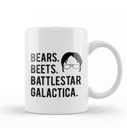 Bears Beets Battlestar Galactica The Office 01 Kupa Bardak Porselen