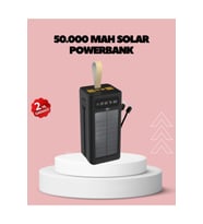 Kamp ve Outdoor Kullanıma Uygun Güneş Panelli Powerbank