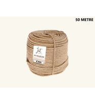 Jütburada Jüt Halat 4 mm 50 Metre Hasır Dekor Süsleme İp