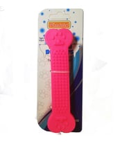 Kardelen Yassı Dikenli Büyük Plastik Kemik (Pembe)