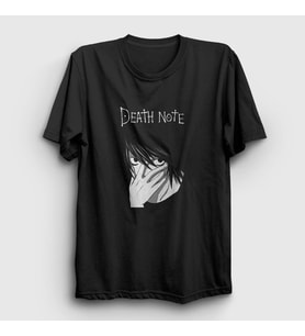 Presmono Unisex Siyah L Anime Death Note T-Shirt 129513tt