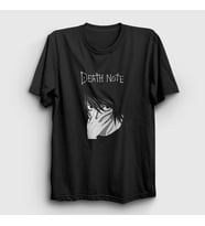 Presmono Unisex Siyah L Anime Death Note T-Shirt 129513tt
