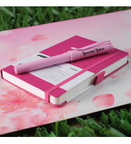 Kişiye Özel LAMY Defter Kalem Set Pembe