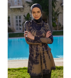 Batik Yeşil Tesettür Mayo Üstü