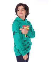 Toontoy Erkek Çocuk Baskılı Sweatshirt (Koyu Yeşil)