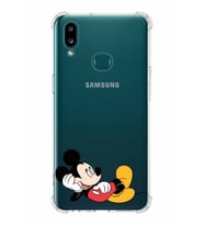 Samsung Galaxy A10s  Köşe Korumalı Antişok Kapak Mickey Mouse Tasarımlı Şeffaf  Kılıf