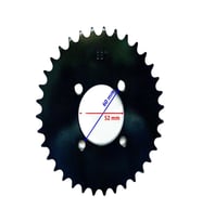 CUP SUZUKİ CUB UYUMLU  BEST ARKA DİŞLİ 428-35T İÇ 52 MM IND ÖM
