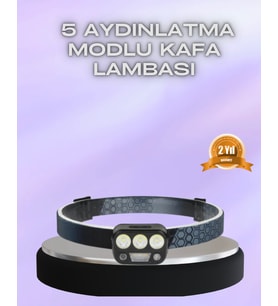 El Hareket Sensörlü LED Kafa Feneri 5 Mod Ayarlanabilir