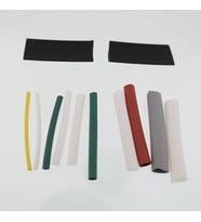 Karışık Renkli 12'li 4 cm Isı İle Daralan Makaron