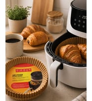 Yuvarlak Airfryer Kağıdı 100 Adet Yağ Tutmaz Hazne Koruyucu