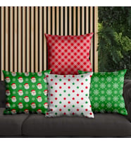 eJOYA Yeni Yıla Özel Tasarımlı 4'lü Yastık İçi Ve Kırlent Kılıfı 45cm 113722