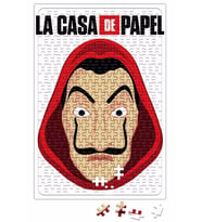 La Casa de Papel Mascara de Dali Puzzle 240 Parça Yapboz