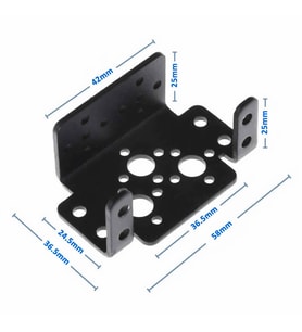 Servo Motor Metal Montaj Parçası Braket MG995 MG996R S3003 TD-8120MG Alüminyum Tutucu