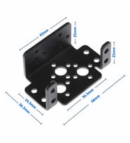 Servo Motor Metal Montaj Parçası Braket MG995 MG996R S3003 TD-8120MG Alüminyum Tutucu