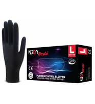 BEYBİ MUAYENE LARGE PUDRASIZ NJOY NİTRİL SİYAH ELDİVEN