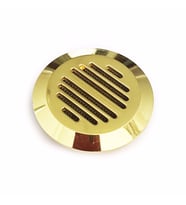 Humidor Puro Kutusu Nemlendirici Haznesi Yuvarlak Metal Sarı 37mm