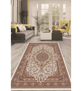 Dijital Kaymaz Taban Yıkanabilir Modern Renkli Salon Halısı Mutfak Halısı Yolluk ND-HT-40 (Kahverengi)