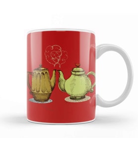 Funny Coffee Drinks Art Lover Gift Quote   Vintage Retro Kupa Bardak Porselen