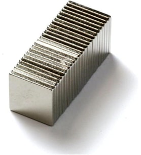 10Mm X 10Mm X 1Mm Köşeli Süper Güçlü Neodyum Mıknatıs