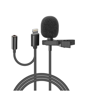 Snopy SN-MTK35 Siyah Lightning Tik-Tok Akıllı Telefon Kulaklık Çıkışlı Yaka Mikrofonu