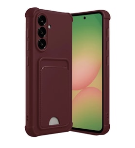 Samsung Galaxy A17 5g Kelvin Kartvizitli Silikon - Bordo