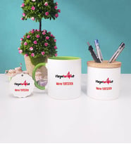 Fizyoterapist Kupa Bardak Yeşil Kalemlik ve Anahtarlık