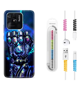 Xiaomi Poco X3 Pro M4 Pro X4 Pro C40 10C Kılıf Kablo Koruma Spiral Silikon Thunder Play 1760