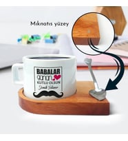 Kişiye Özel Babalar Günün Kutlu Olsun Tasarım Çay Fincanı